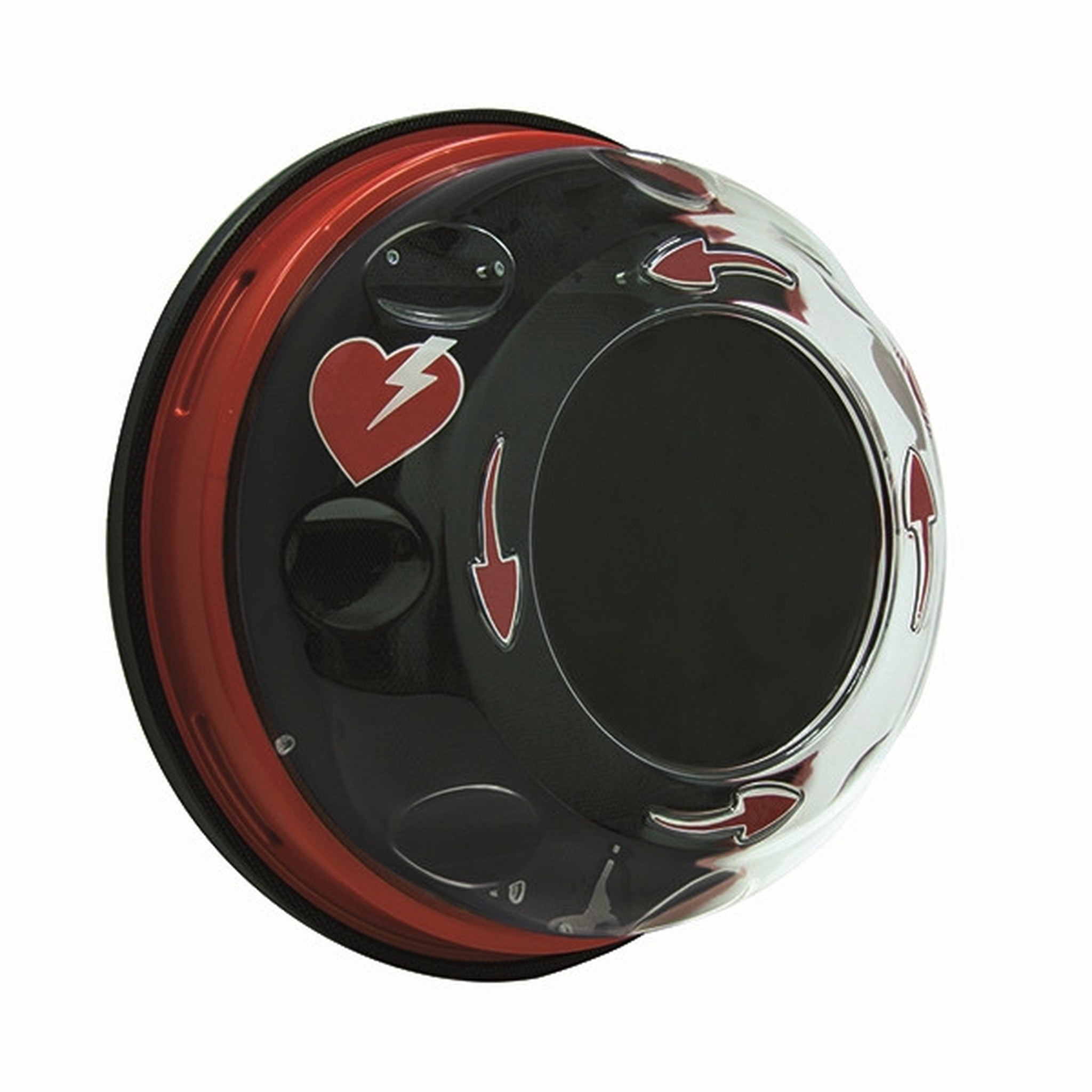 Red Rotaid alarmed AED cabinet