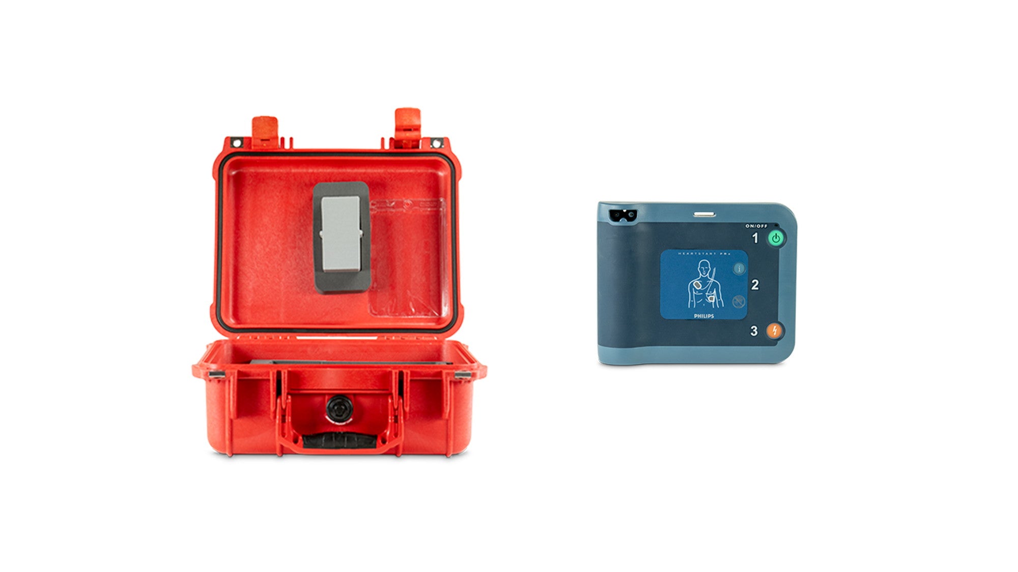 Philips FRx AED with hard-shell carry case