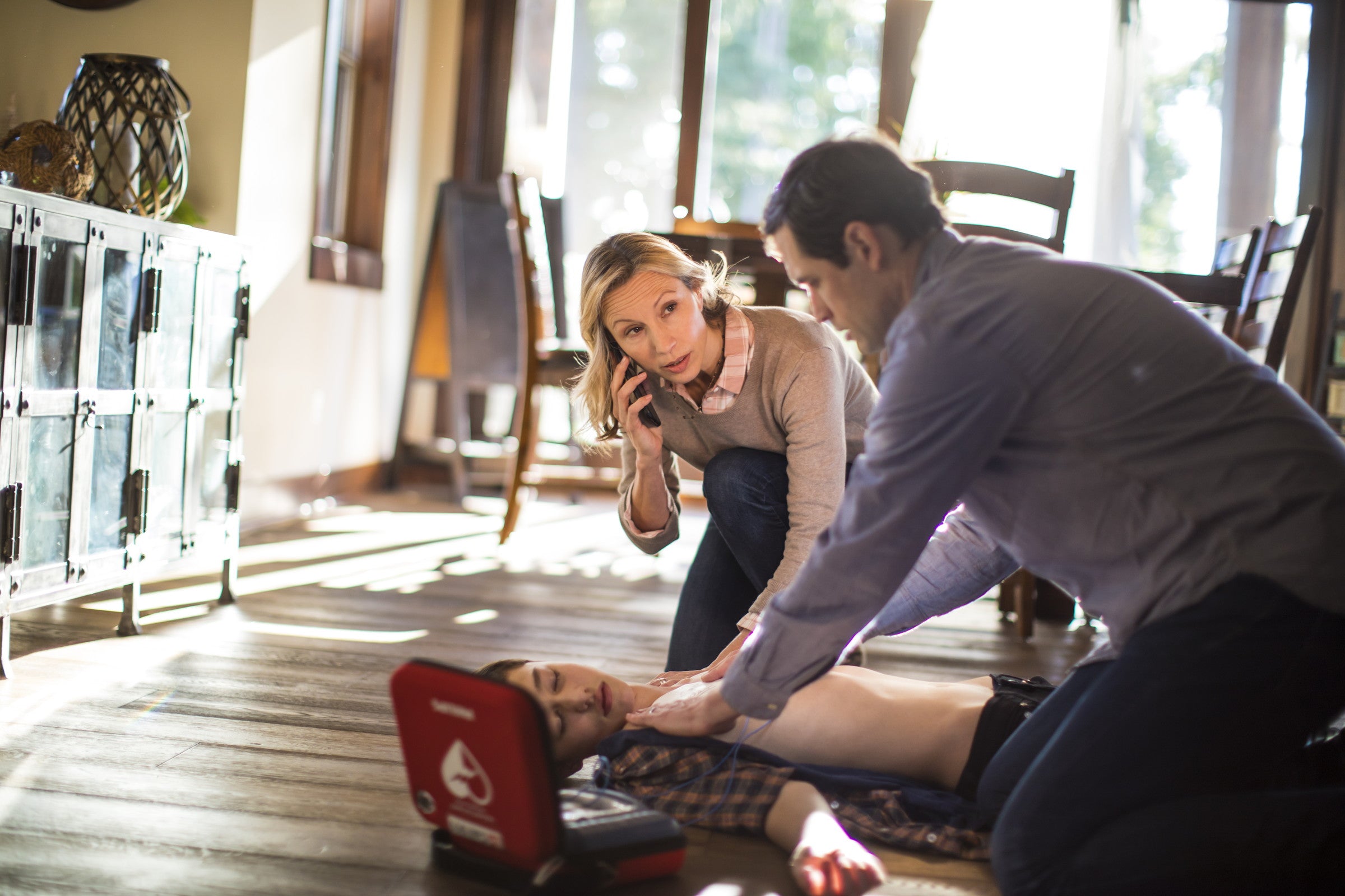 Philips HeartStart Home AED in home setting