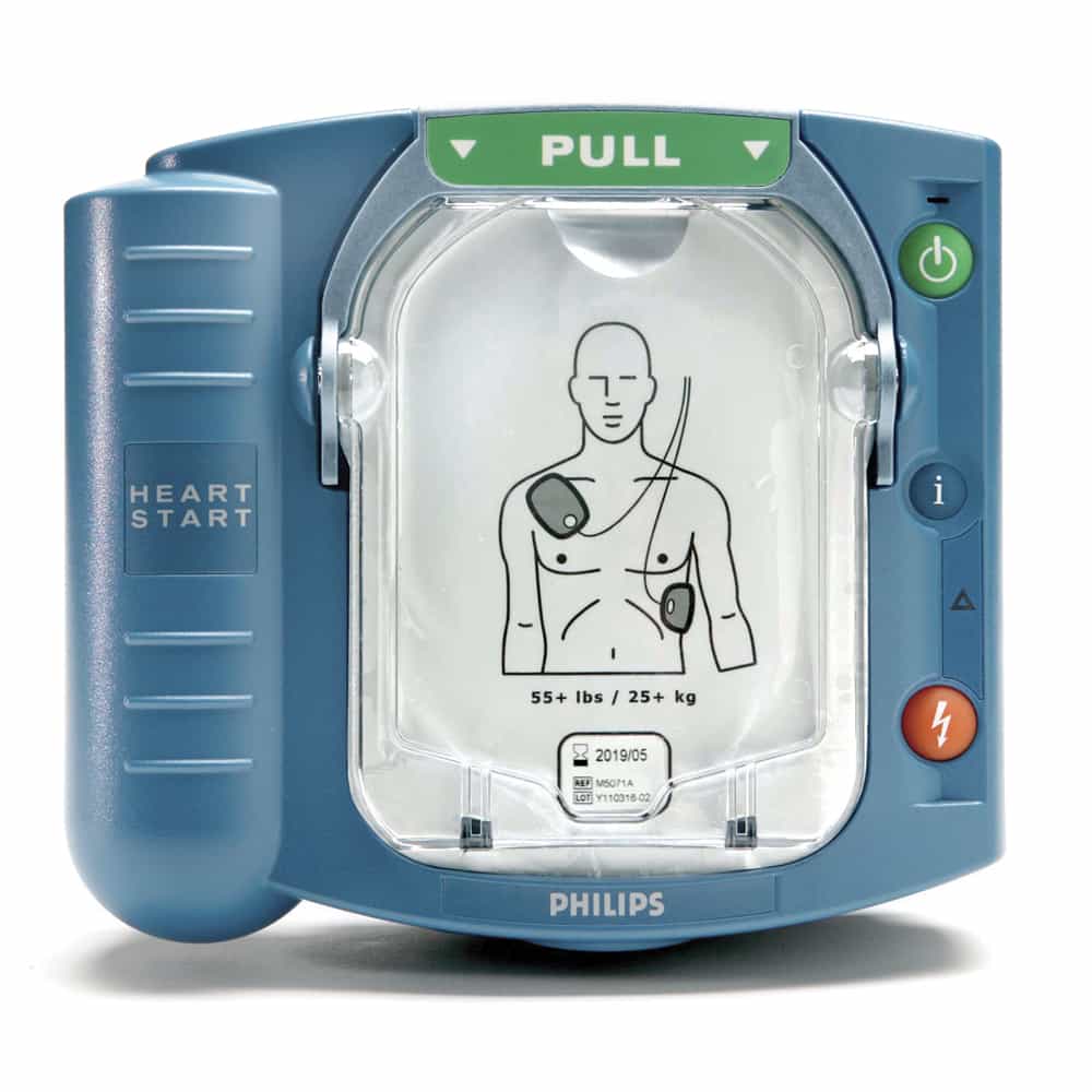 Philips HeartStart OnSite HS1 AED front view